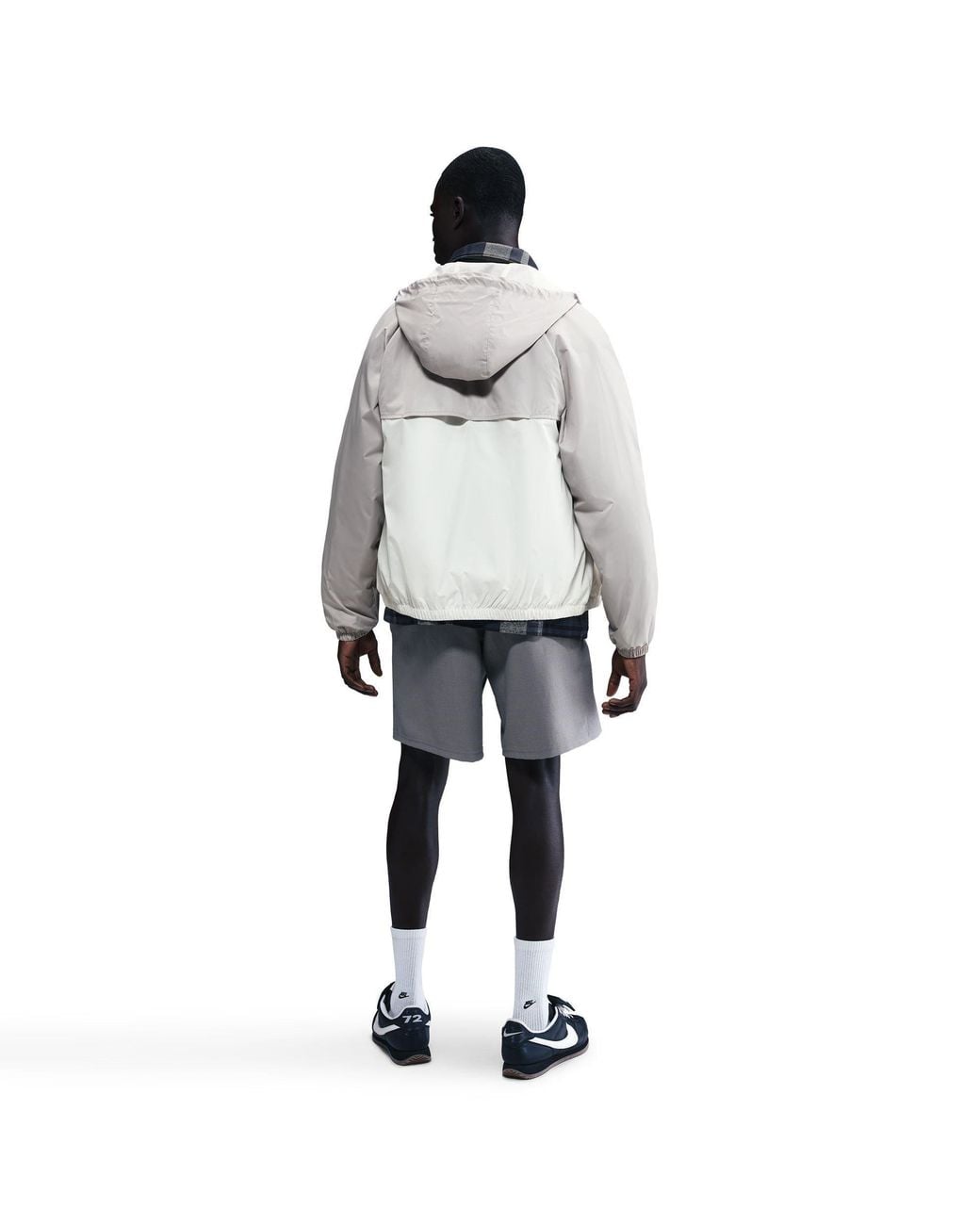 Nike Gray Sportswear Windrunner Hooded Jacket for men