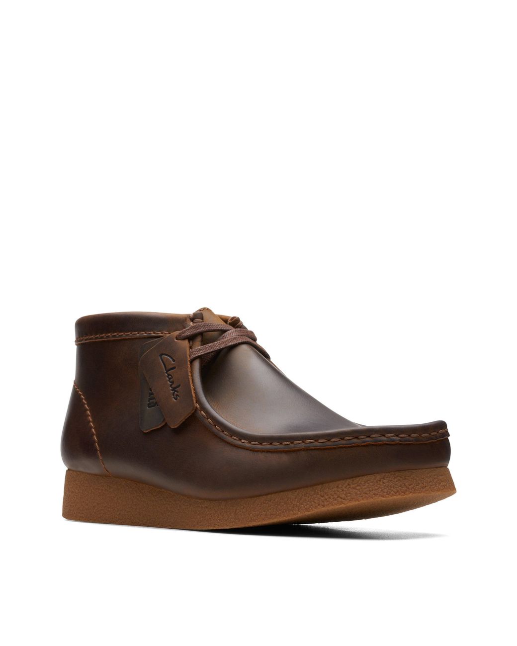 Clarks Brown Wallabee Moccasin Chukka Boots for men