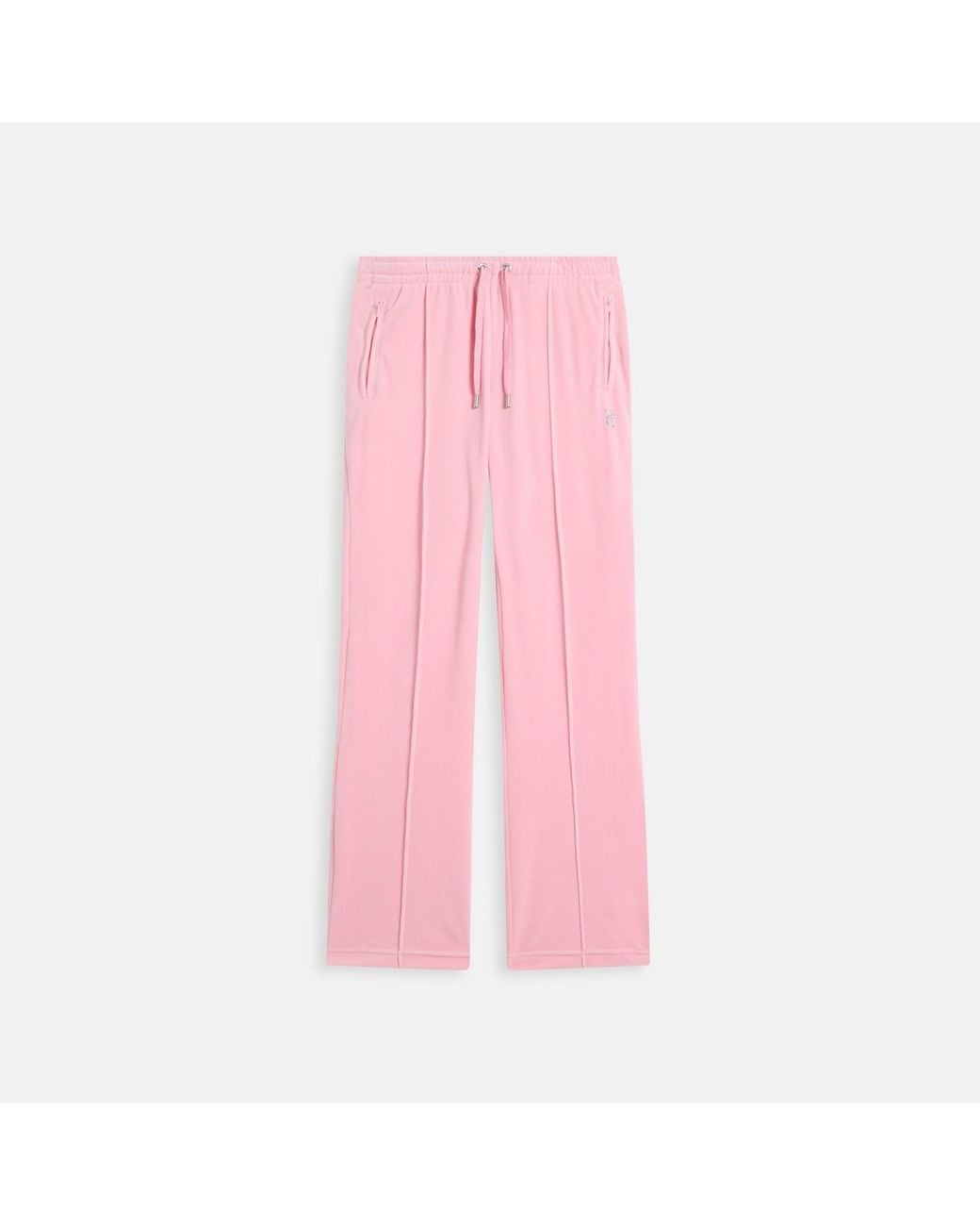 Juicy Couture Pink Tina Track Pant Velour Joggers