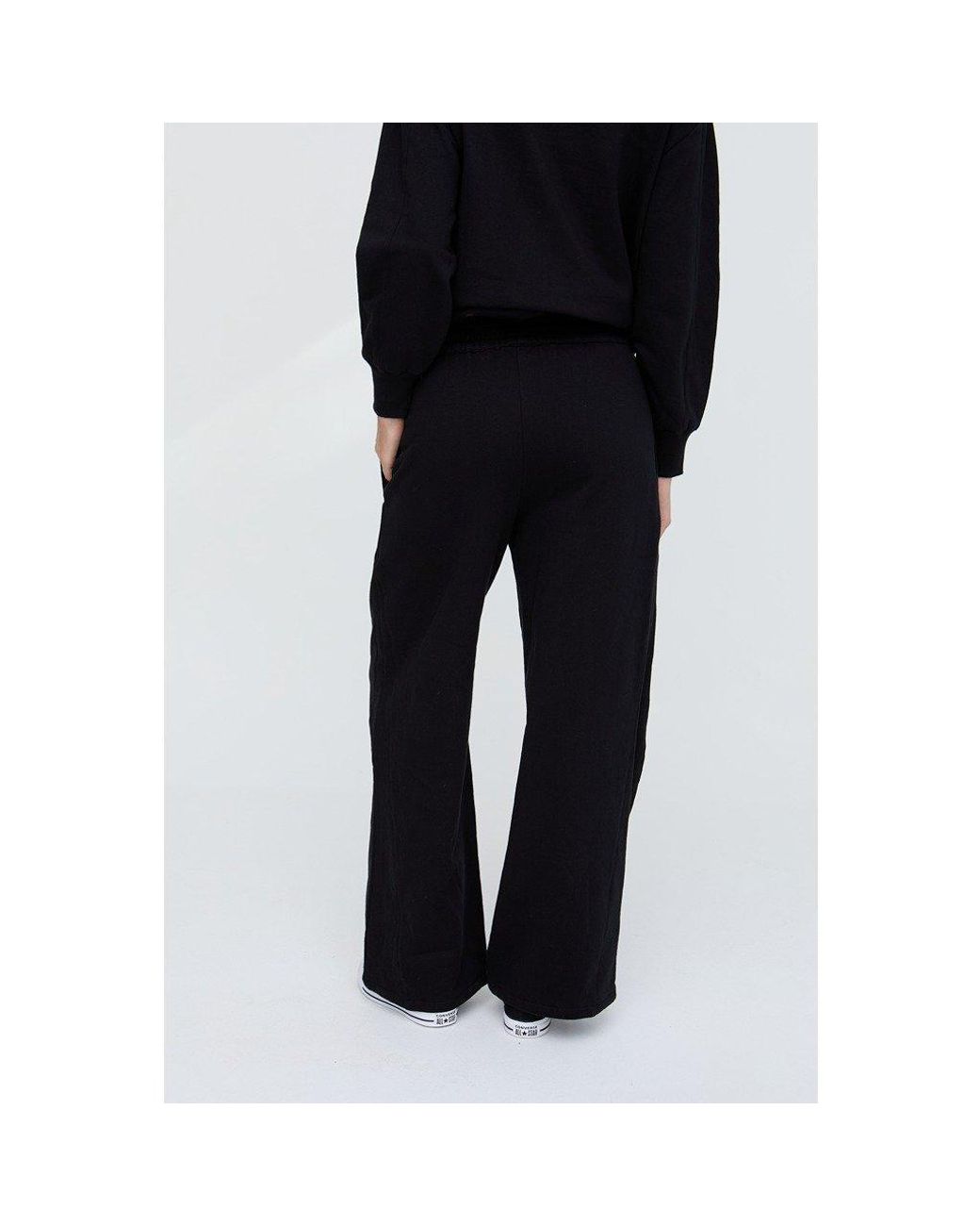 Raffya Black Marmalade Embroidered Wide Leg Trouser