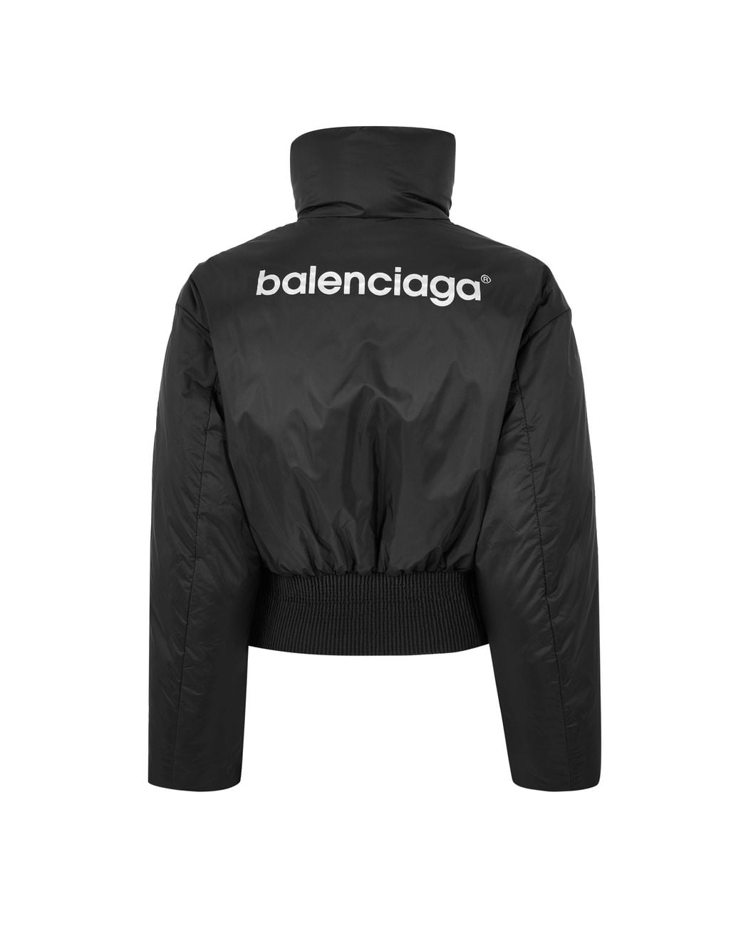 Balenciaga Black Bal Cropped Puffer Ld64
