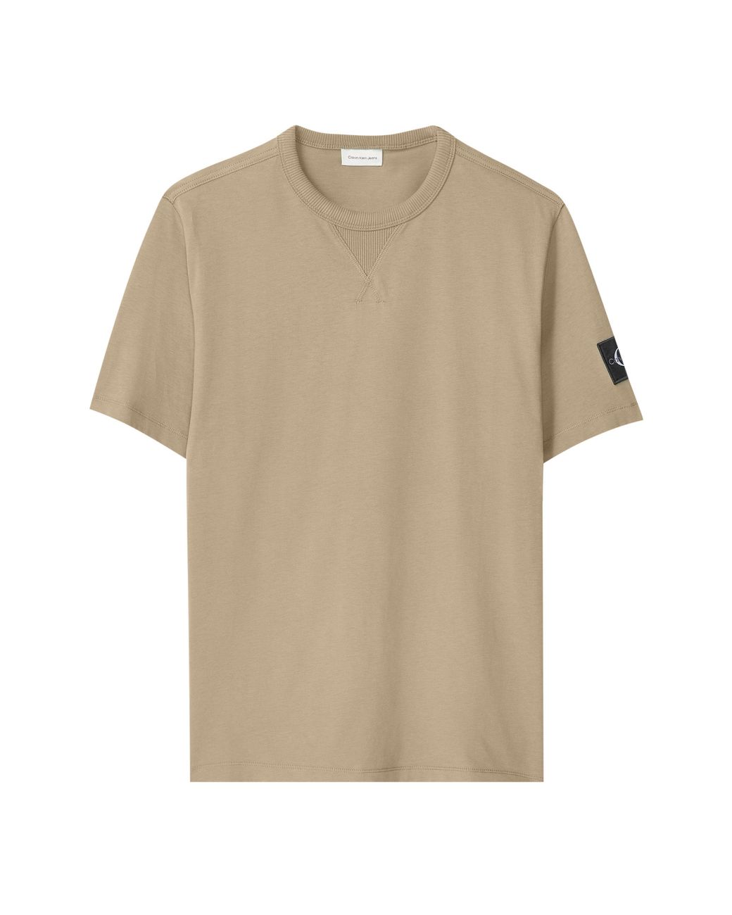 Calvin Klein Green Monogram Badge T-Shirt for men