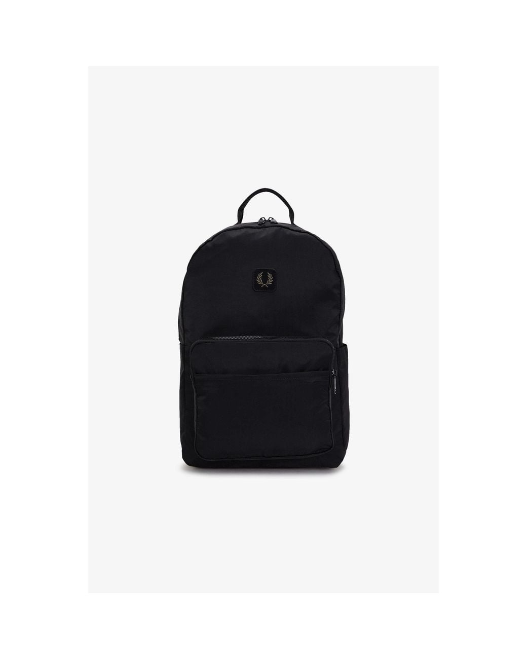 Fred Perry Black Logo Backpack for men
