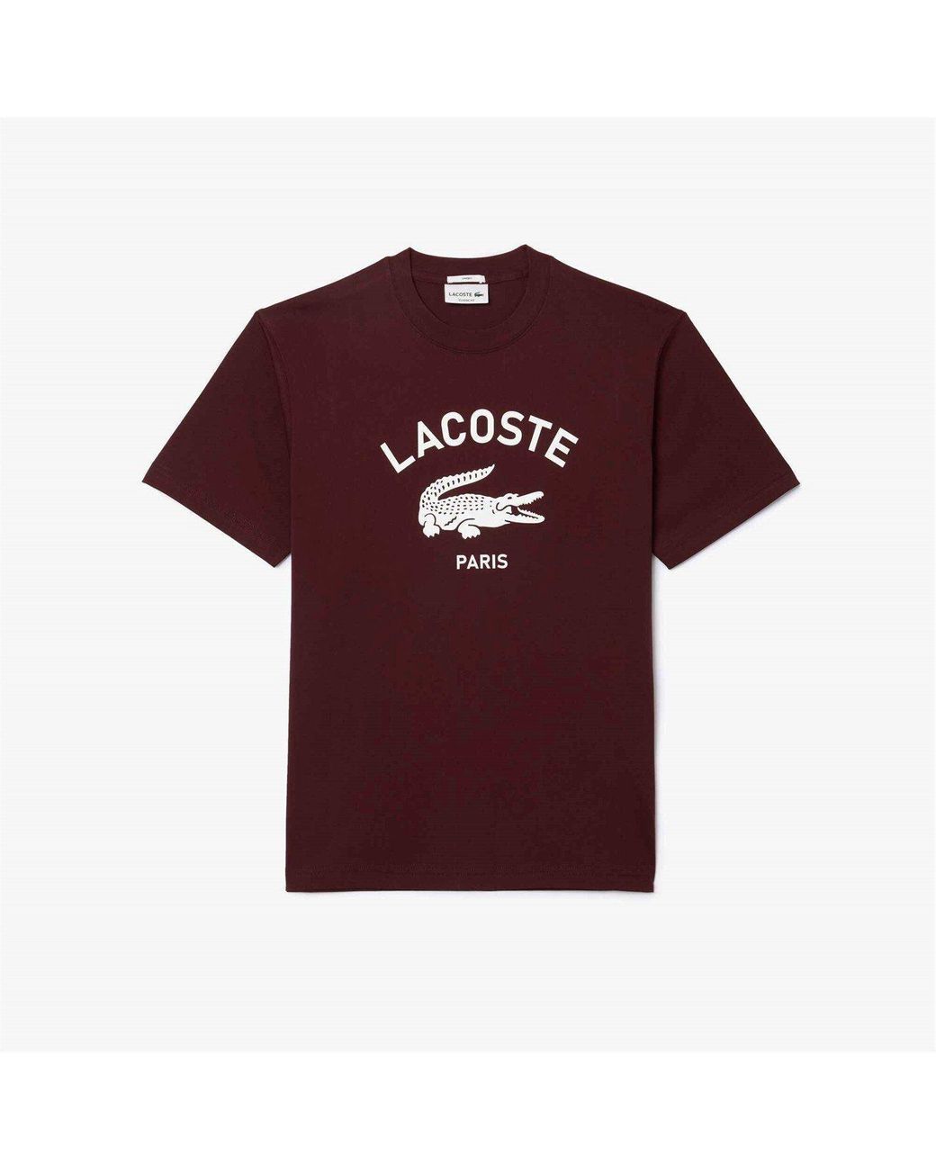 Lacoste Red Paris Tee Sn44 for men
