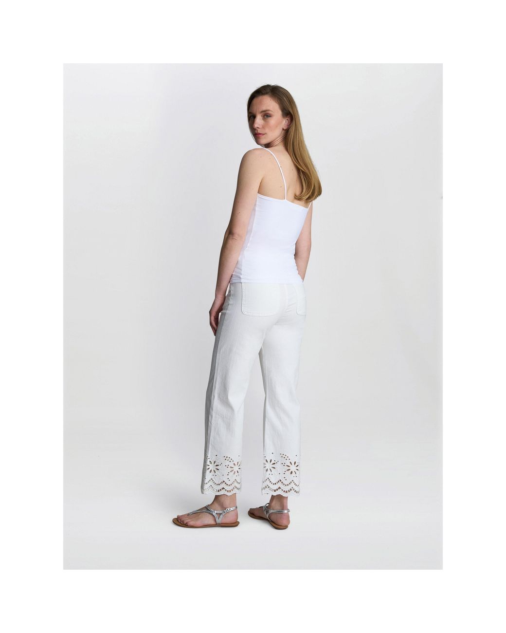 Gina Bacconi White Bibi Bra Shelf Vest
