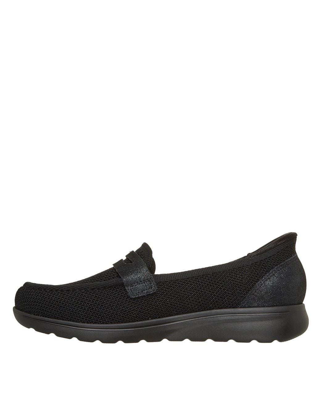 Skechers Black Af N Joy Lite Arch Fit Slip-On Trainers