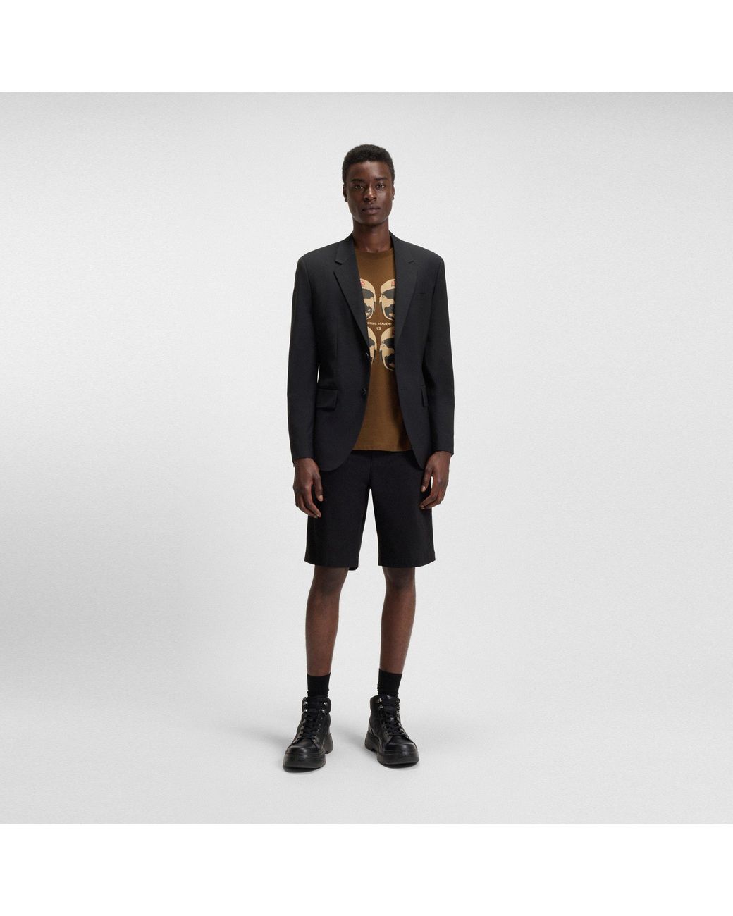 HUGO Brown 'S Cotton T-Shirt for men
