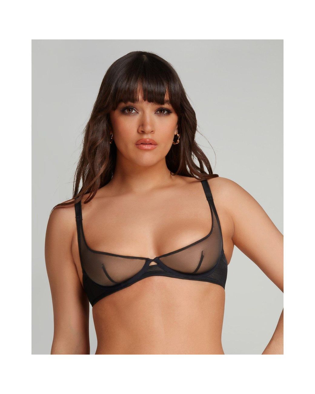 Agent Provocateur Black Lucky Demi Cup Plunge Underwired Bra