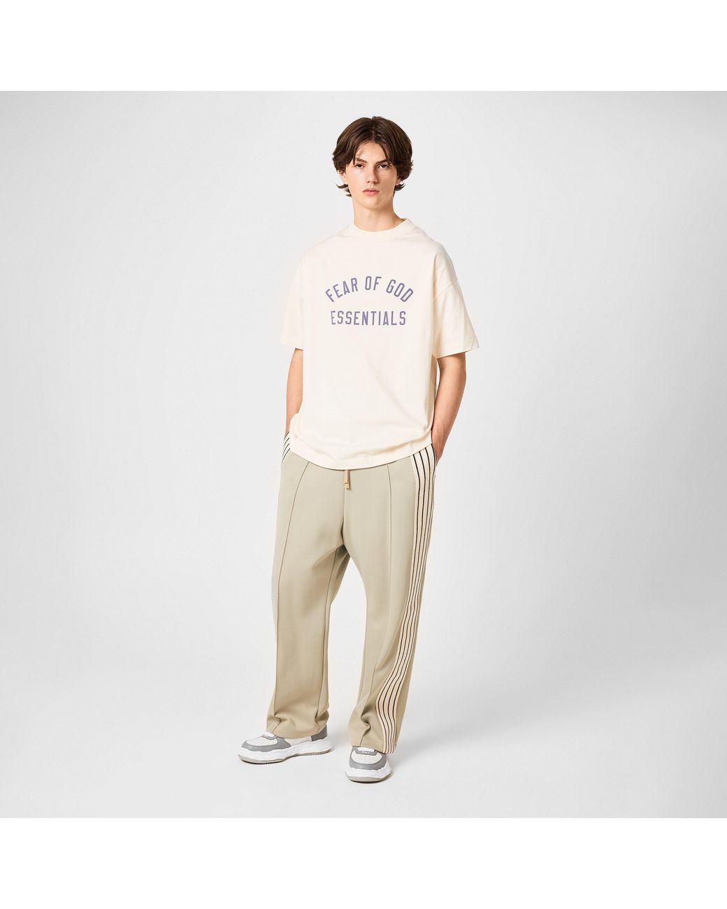 Fear Of God White Jersey Crewneck Tee for men