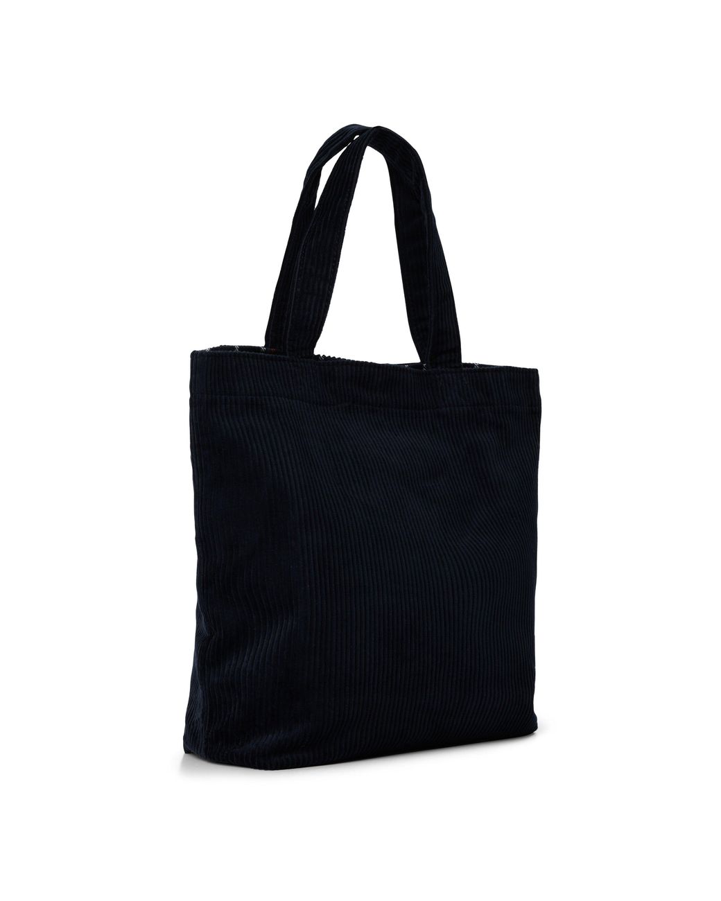 Barbour Black Mini Carrick Cord Cotton Tote Bag