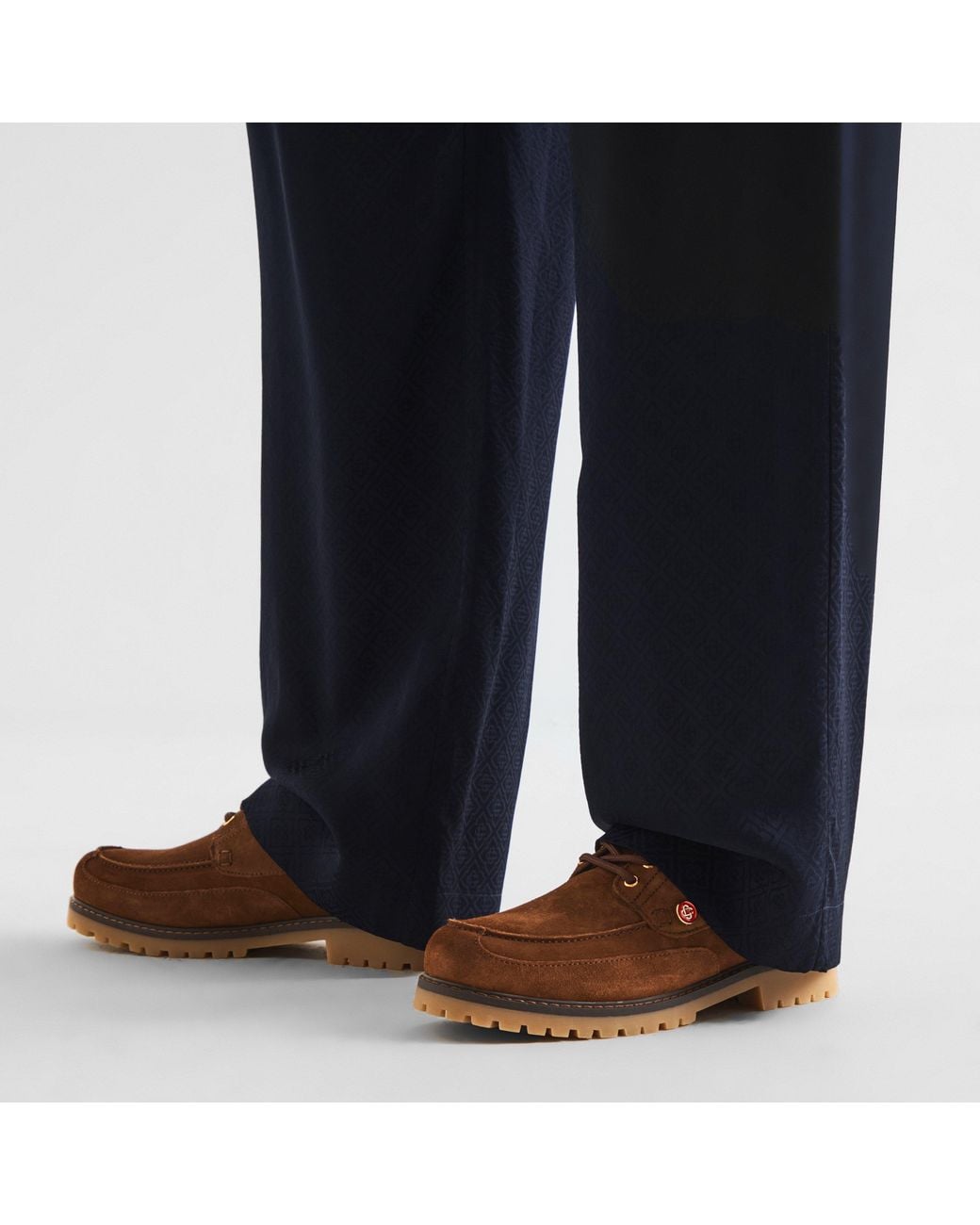 Casablanca Brown Hideki Boat Shoes for men