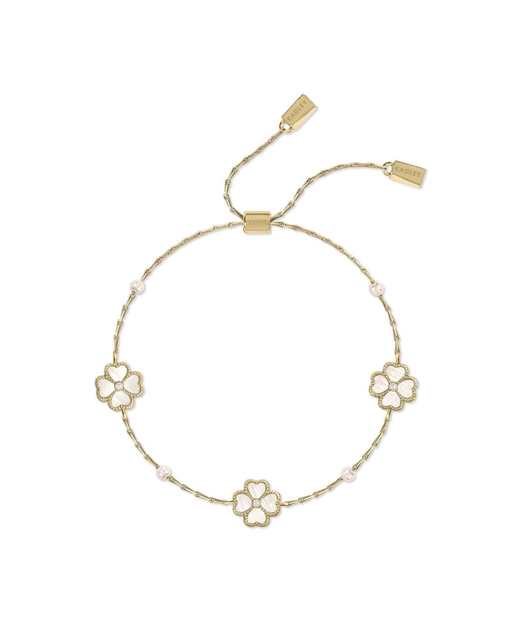 Radley Metallic 18Ct Plated Flower Bracelet