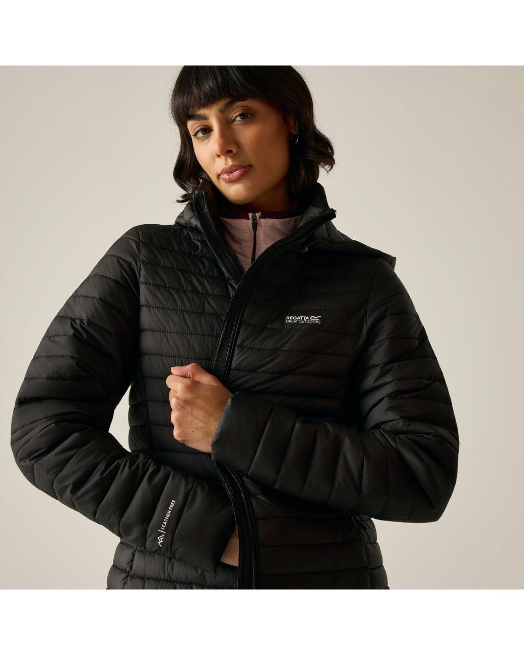 Regatta Black Selenar Longline Insulated Jacket
