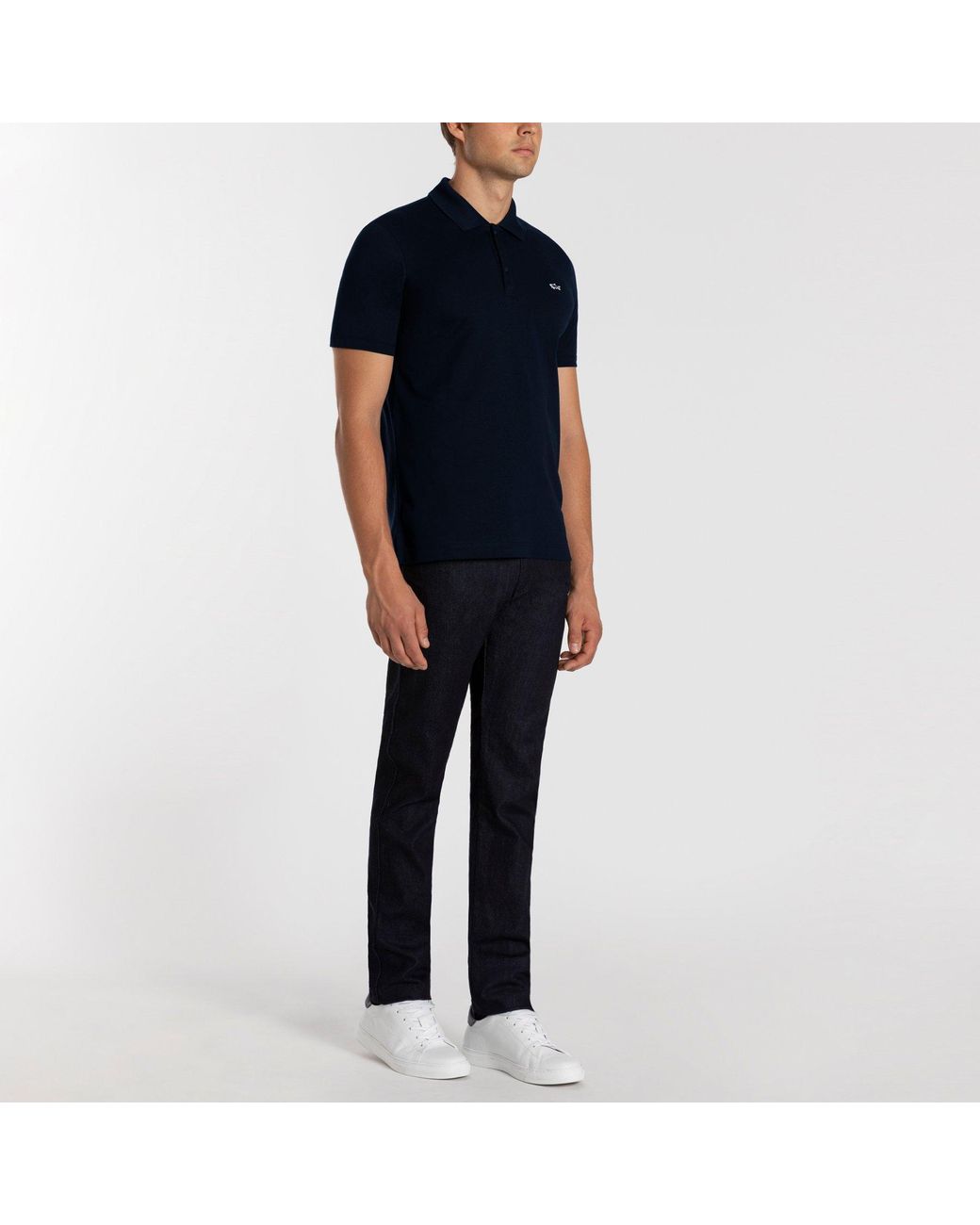 Paul & Shark Blue Logo Polo Shirt for men