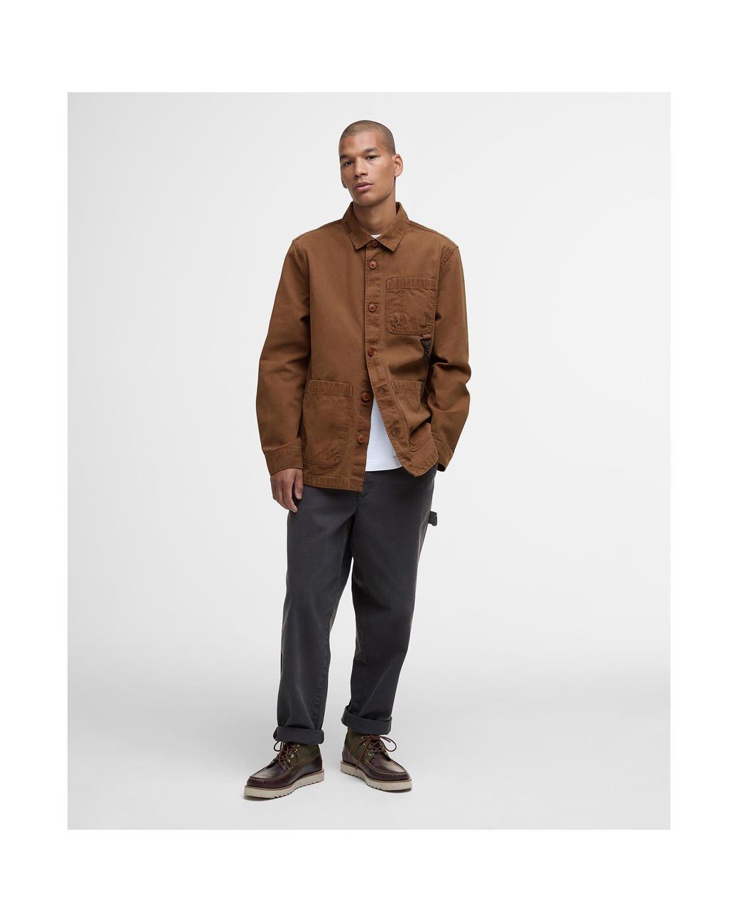Barbour Brown Bowland Overshirt for men