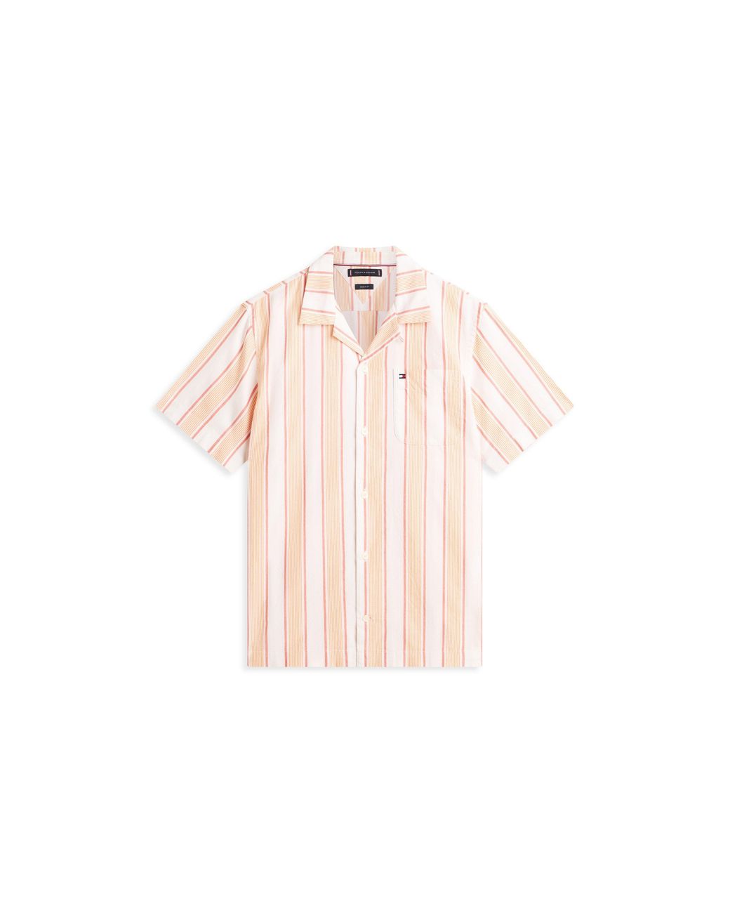 Tommy Hilfiger Pink Patterned Short Sleeve Shirt for men