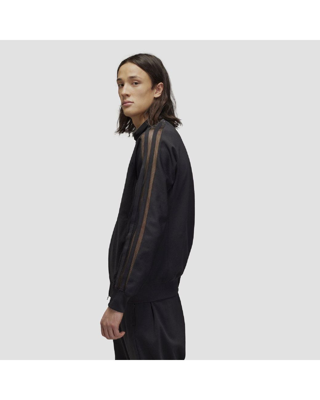 Y-3 Black 3-Stripes Track Top for men