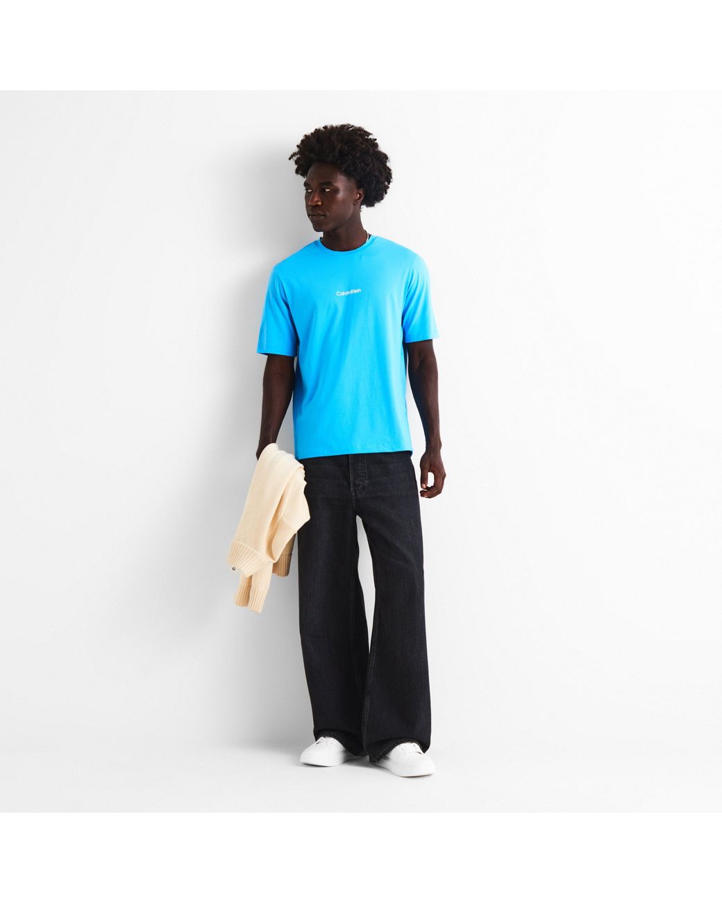 Calvin Klein Blue Logo T-Shirt for men