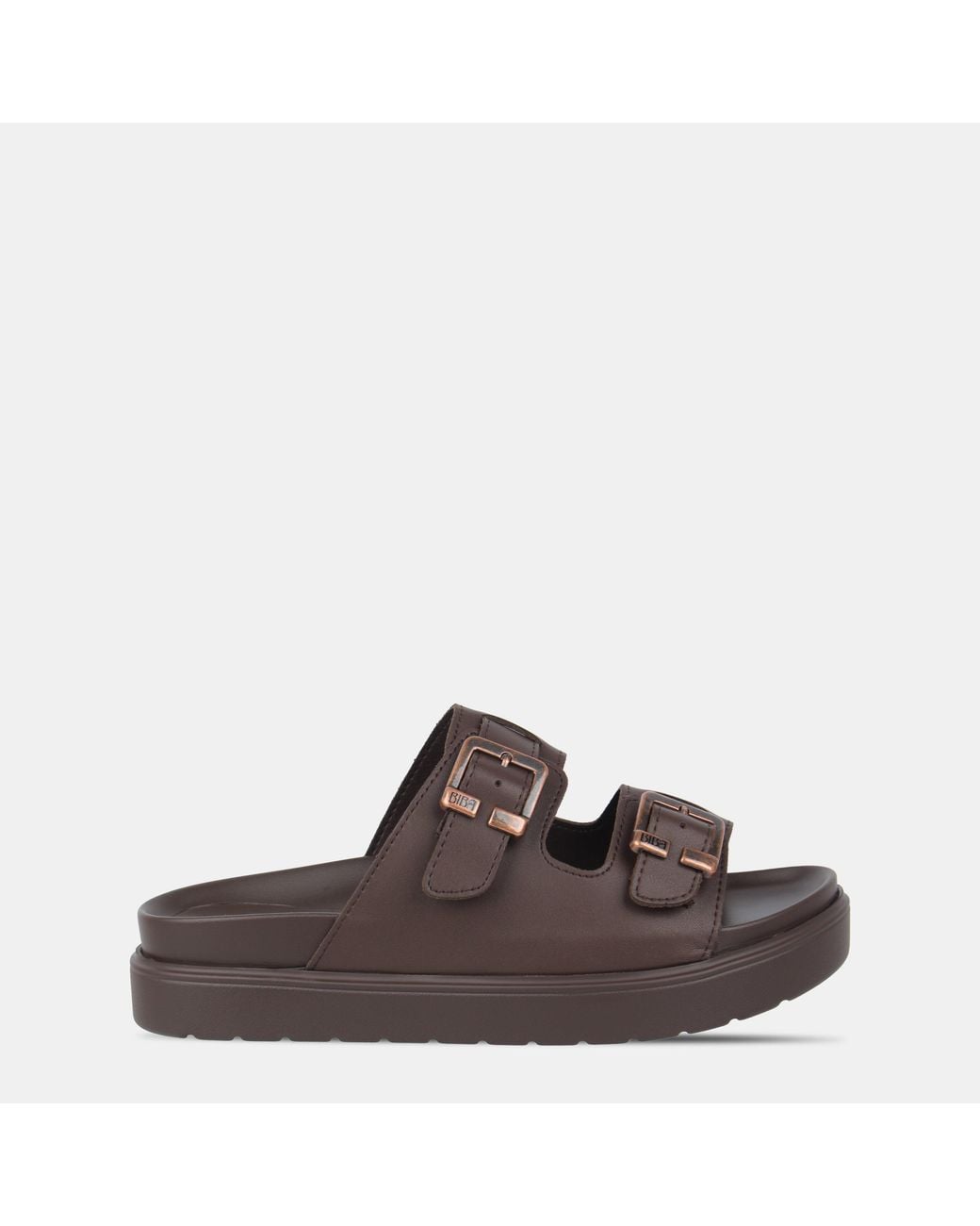 Biba Brown Two Strap Sandals