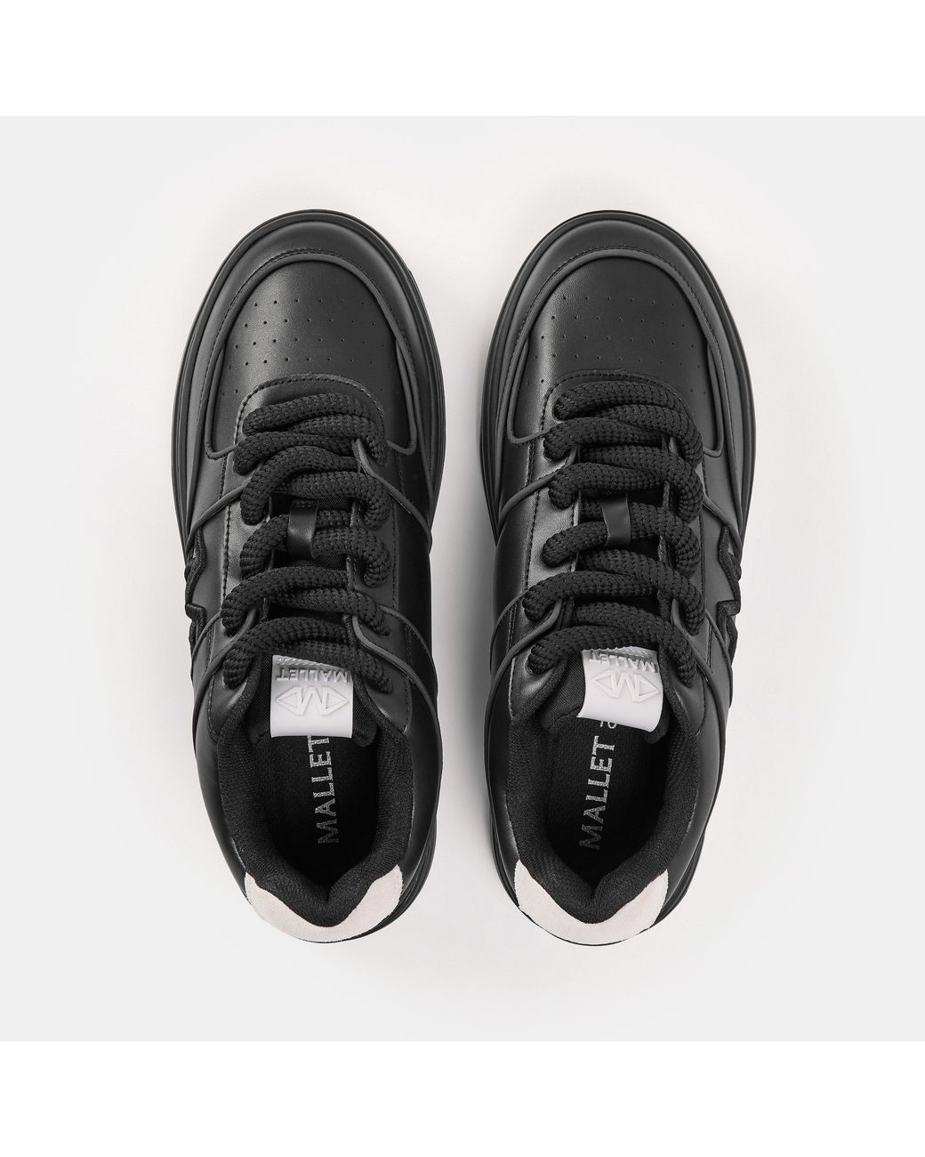 Mallet Black Clayton Low-Top Trainers for men