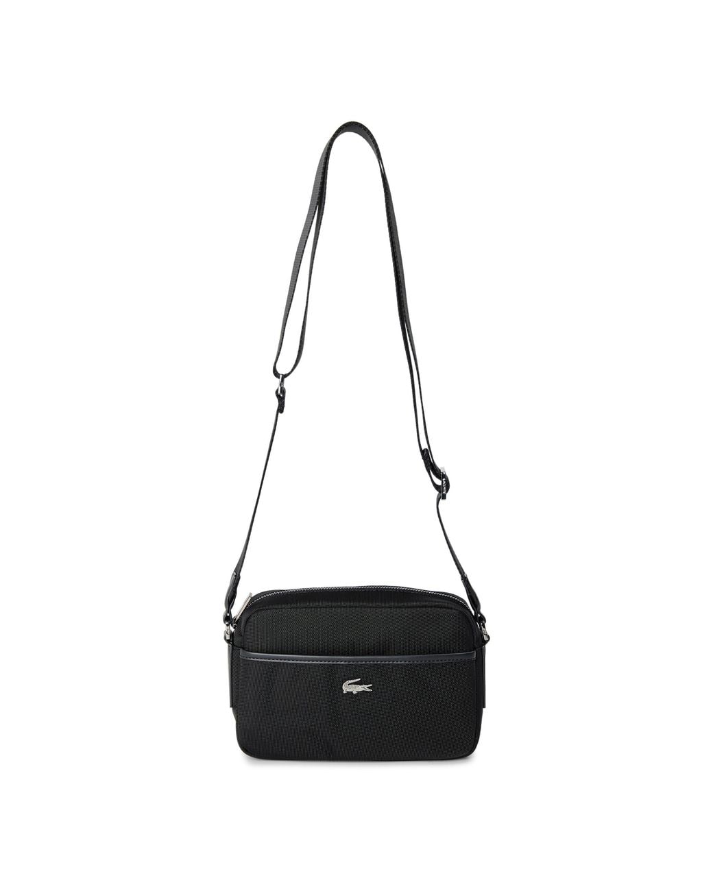 Lacoste Black Business Reporter Cross-Body Bag for men