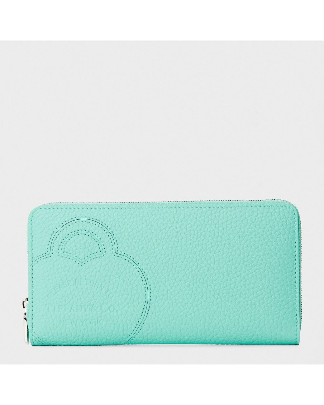 Tiffany & Co Green 'S Zipped Coin Purse