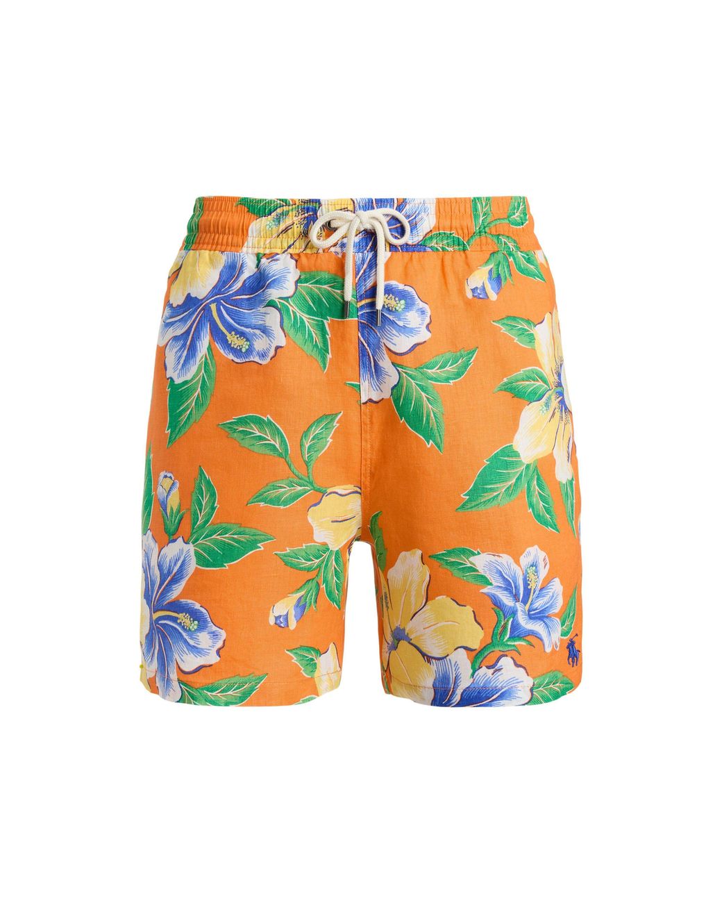 Polo Ralph Lauren Blue Hibiscus Print Swim Shorts for men