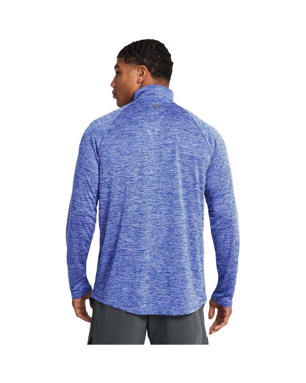 Under Armour Blue Tech ½ Zip Long Sleeve for men