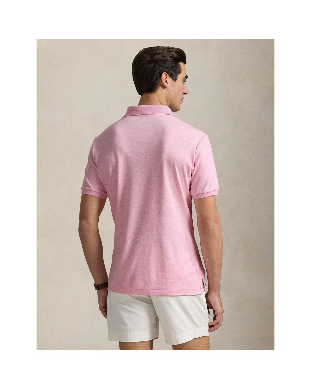 Polo Ralph Lauren Pink Slim Fit Short Sleeve Polo Shirt for men