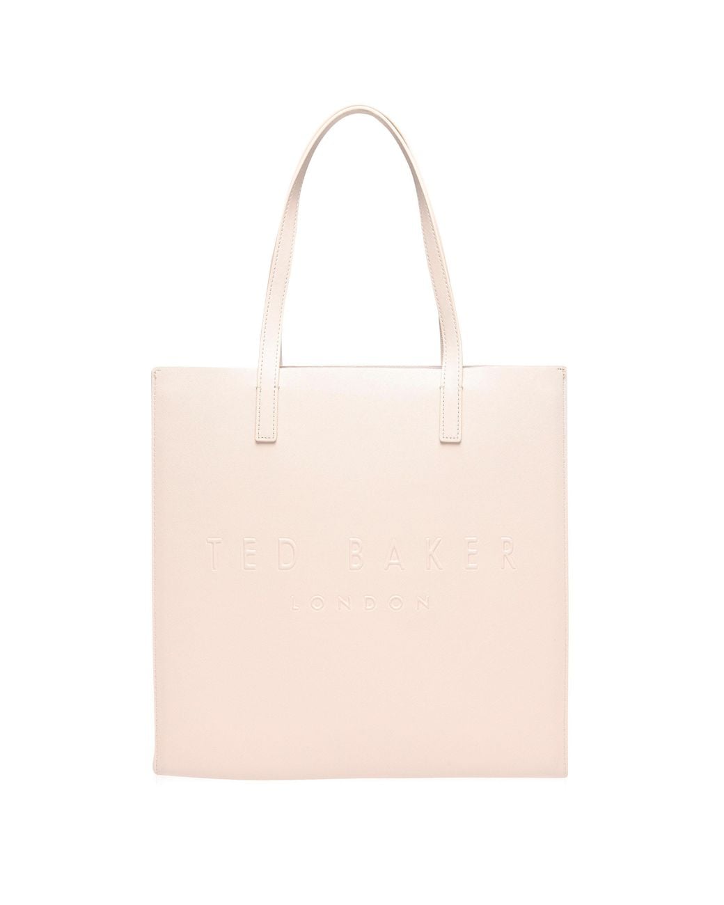 Ted Baker Pink Large Crosshatch Icon Tote Bag