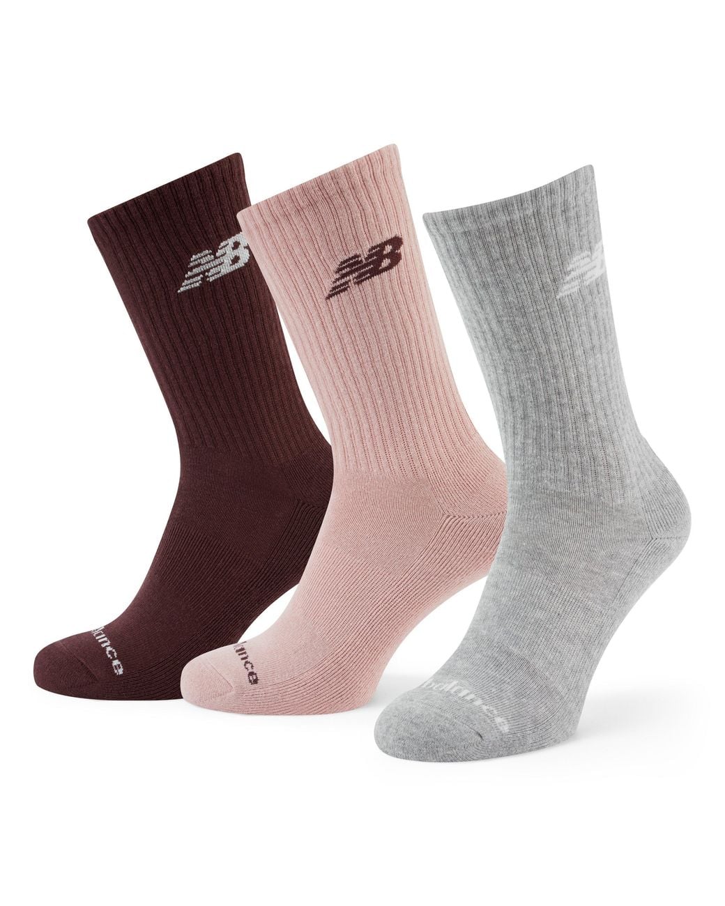 New Balance Multicolor Everyday Crew Socks 3-Pack Adults