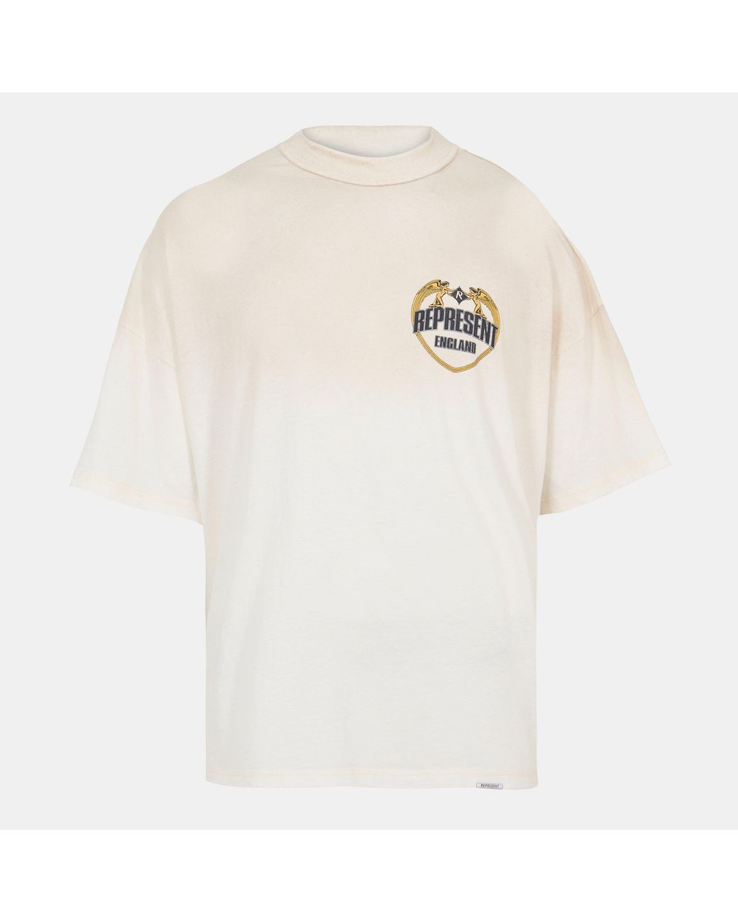 Represent White Angel Border Oversized T-Shirt for men