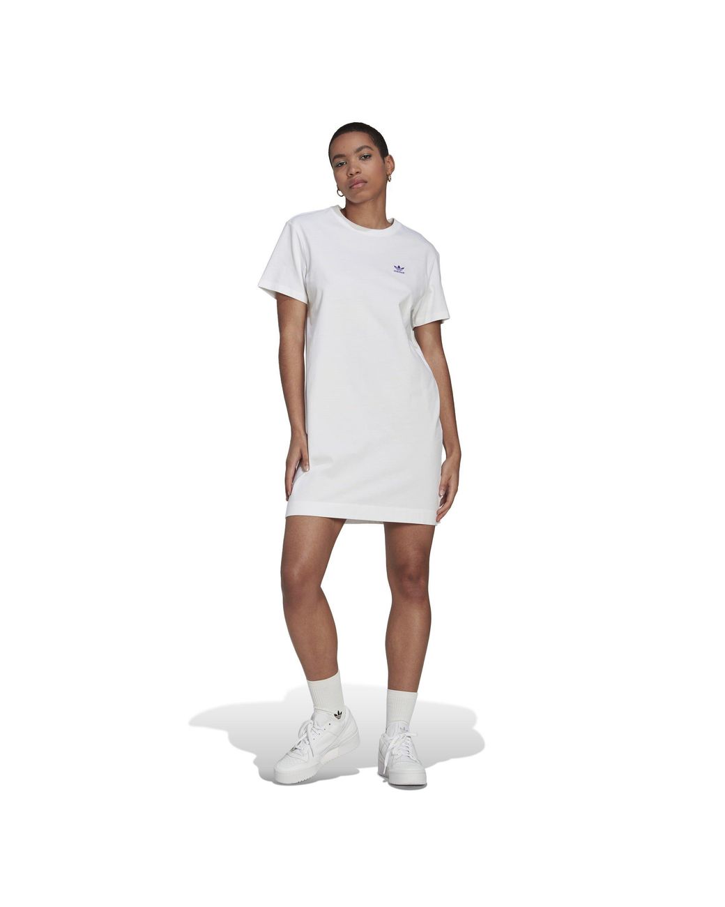 Adidas Originals White Adidas T-Shirt Dress