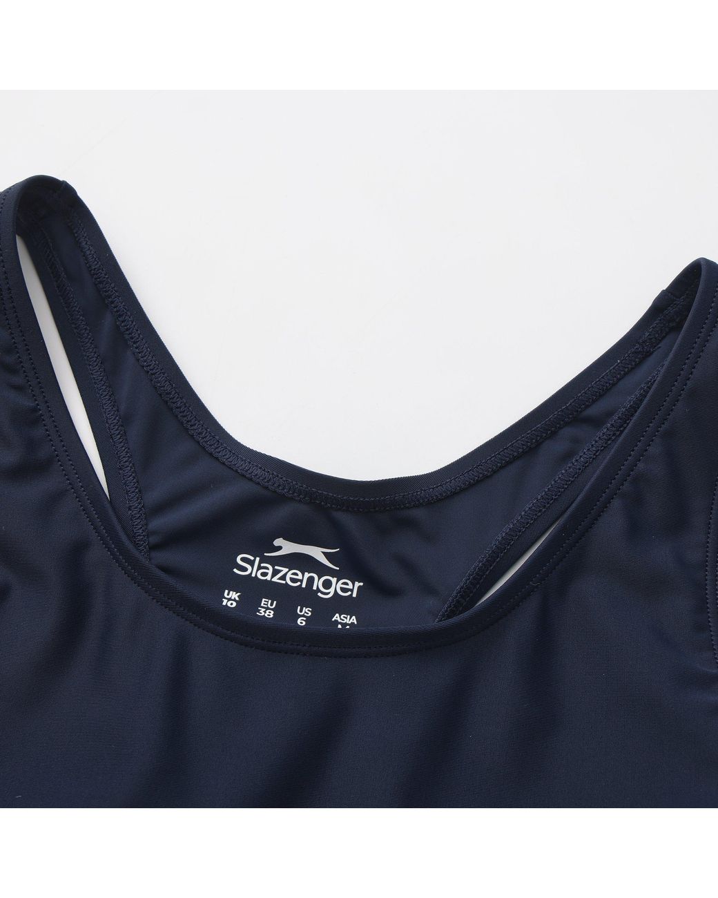 Slazenger 1881 Blue Racer Back Lycra Xtra Life Swimsuit Ladies
