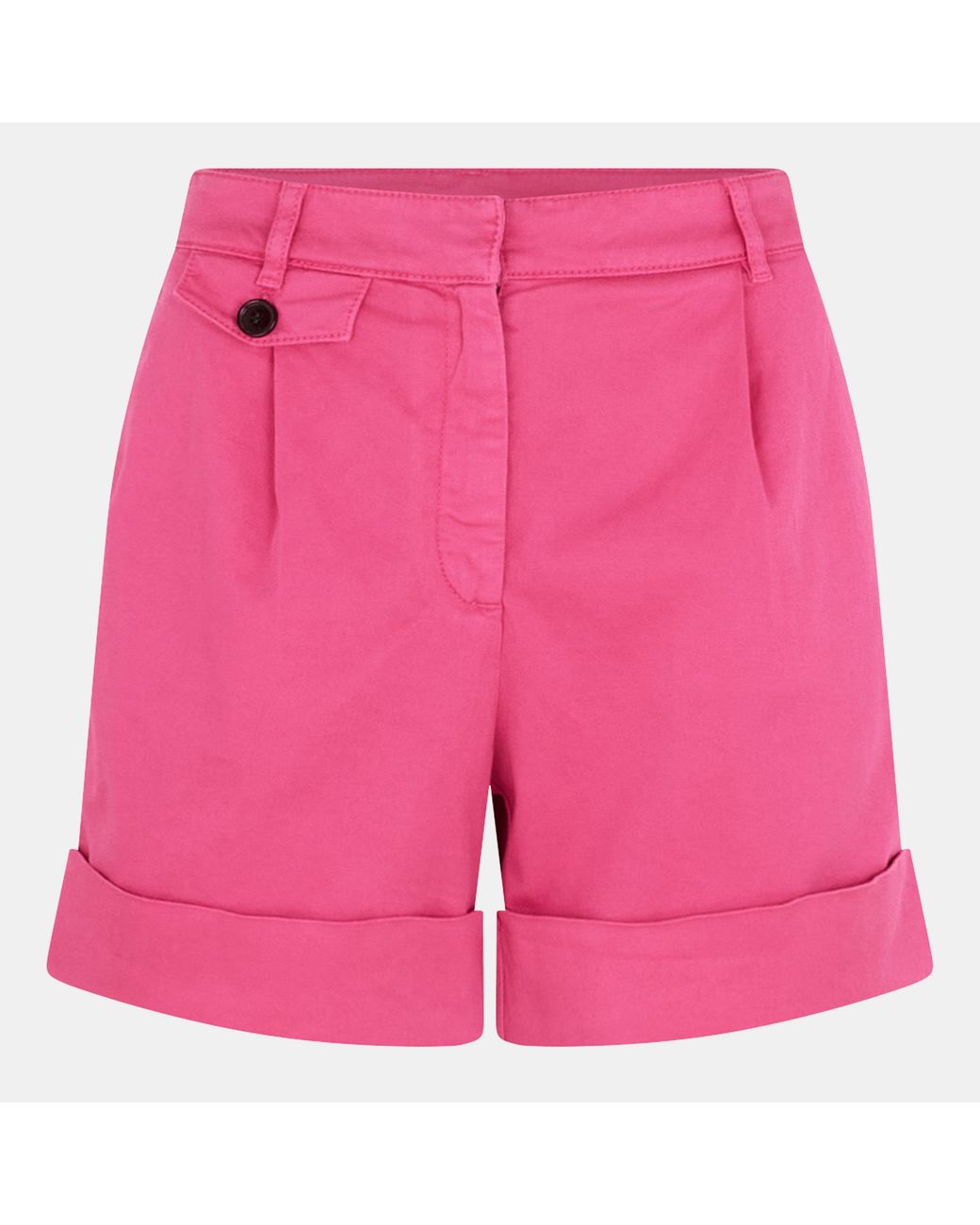 Boss Pink Tasandriad High-Waisted Relaxed Fit Denim Shorts
