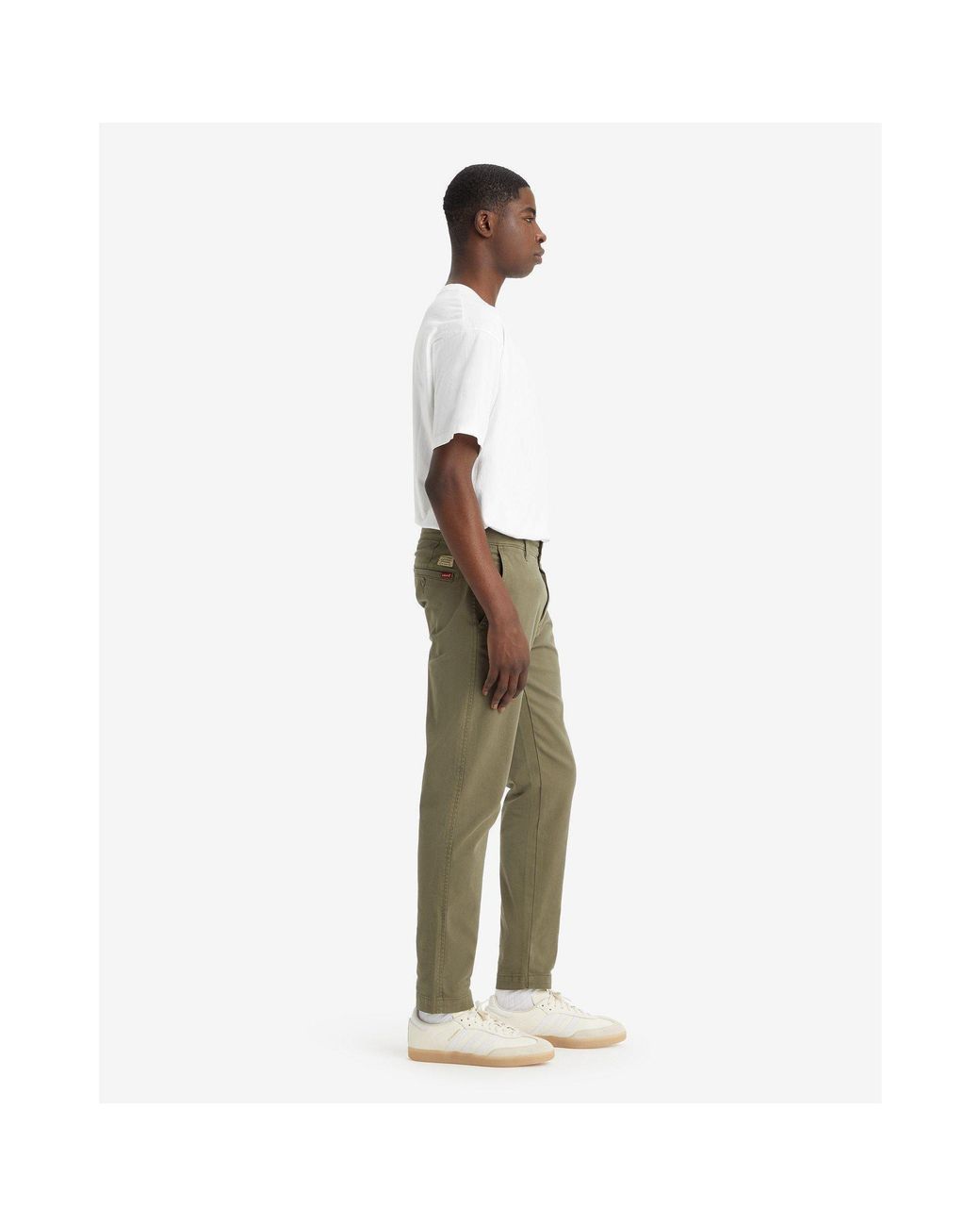 Levi's Green Chino Regular Tapered Trousers for men