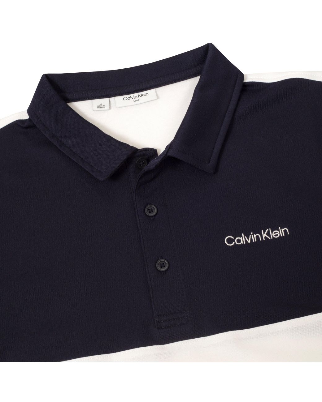 Calvin Klein Blue Jc Block Short Sleeve Performance Polo Shirt for men