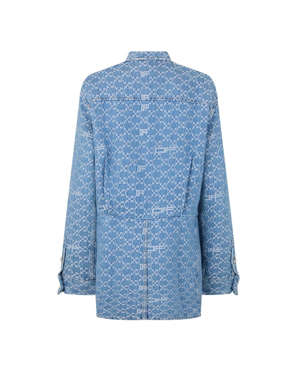 Off-White c/o Virgil Abloh Blue Off Off Mono Mini Dress