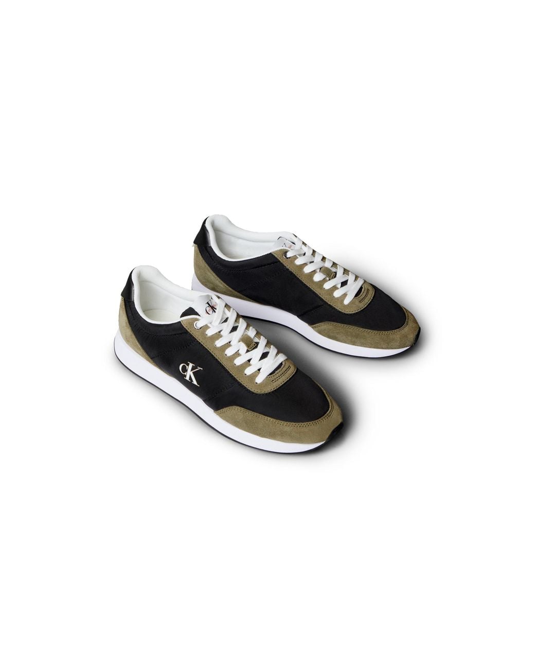 Calvin Klein Black Ck Retro Runners for men