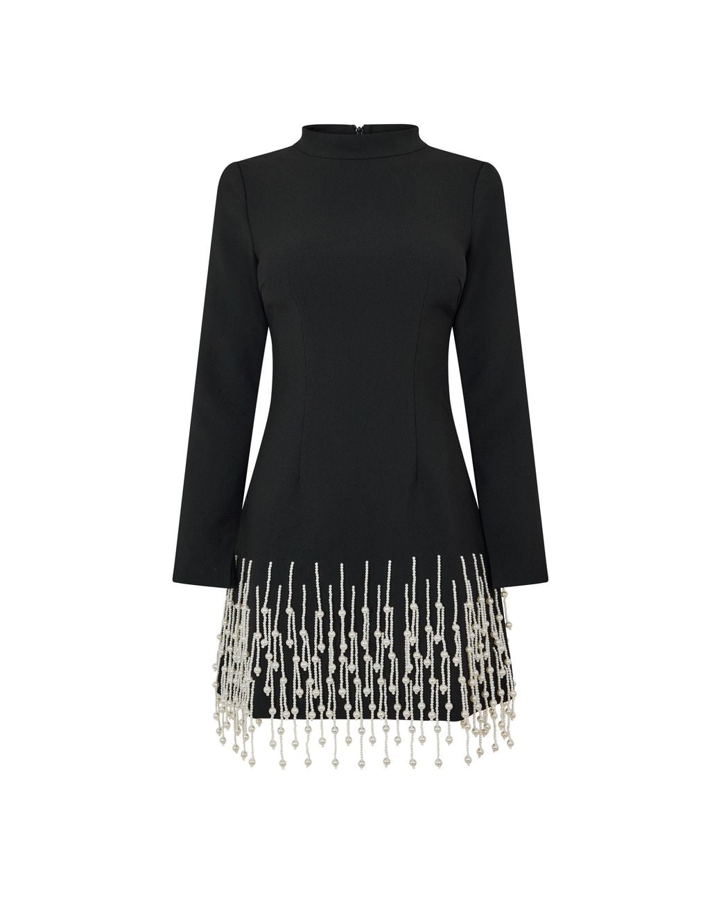 Odd Muse Black Pearl Sleeved Mini Dress