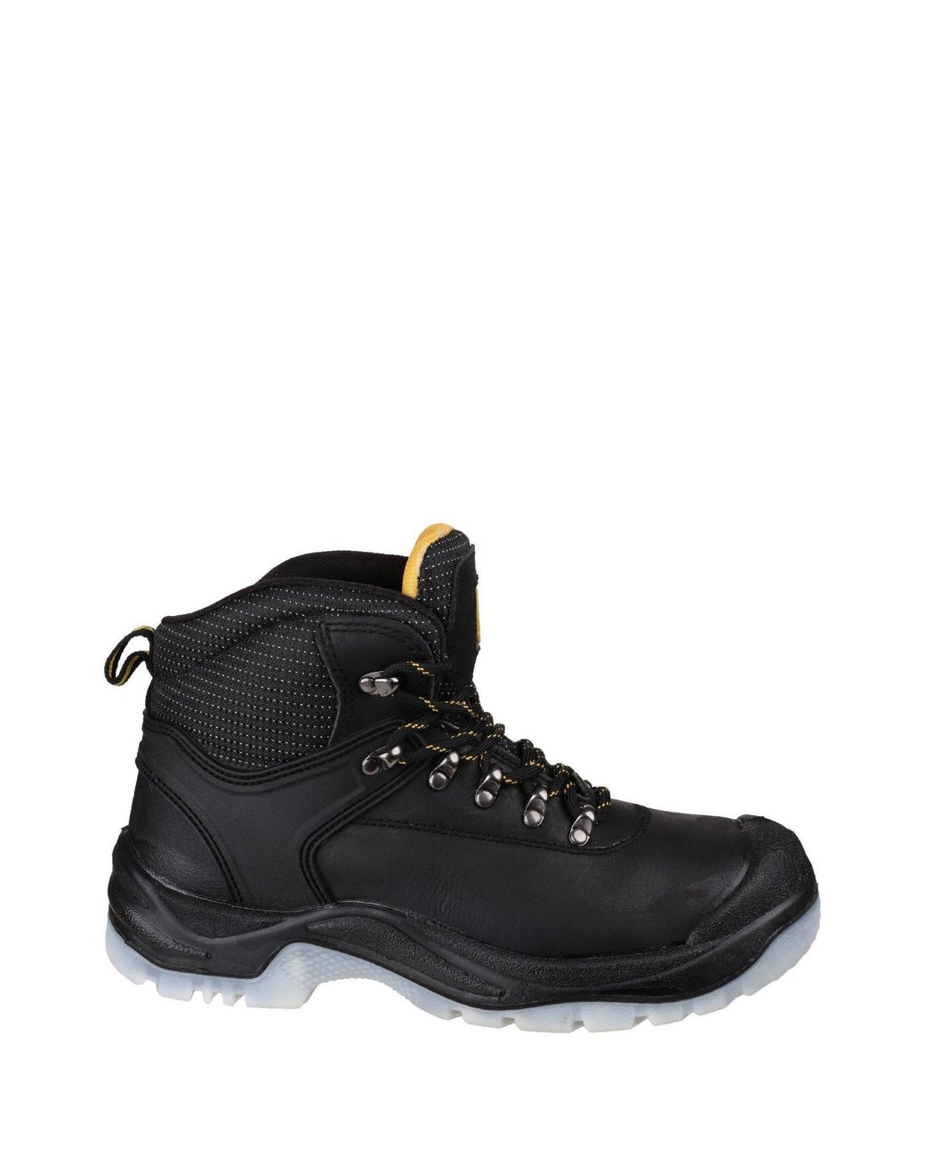 Amblers Safety Black Leather Steel Toe Cap Boots