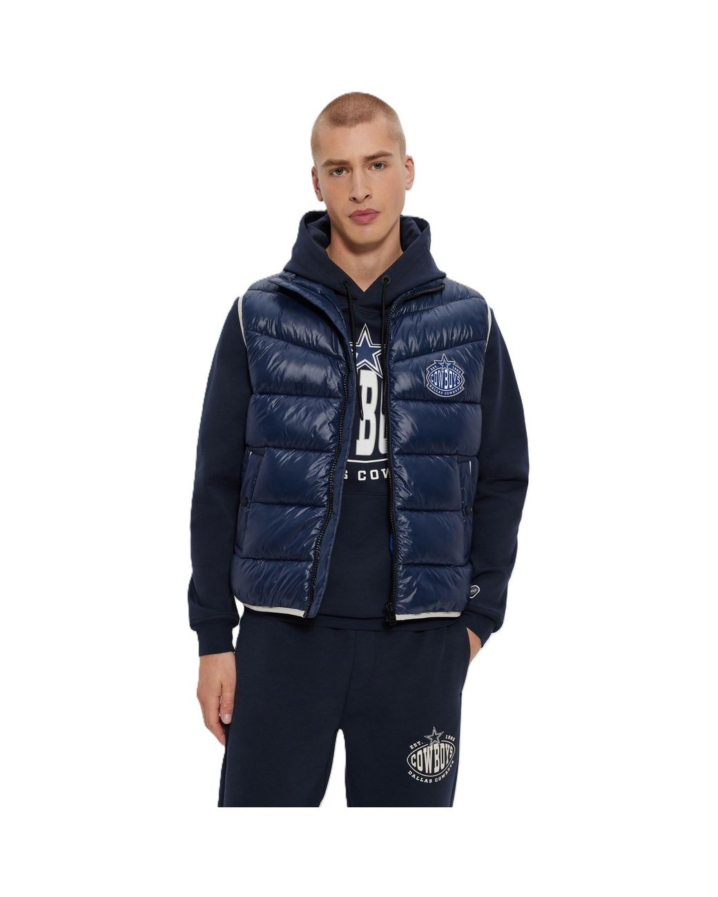 Boss Blue Corner Nfl Puffer Jacket for men