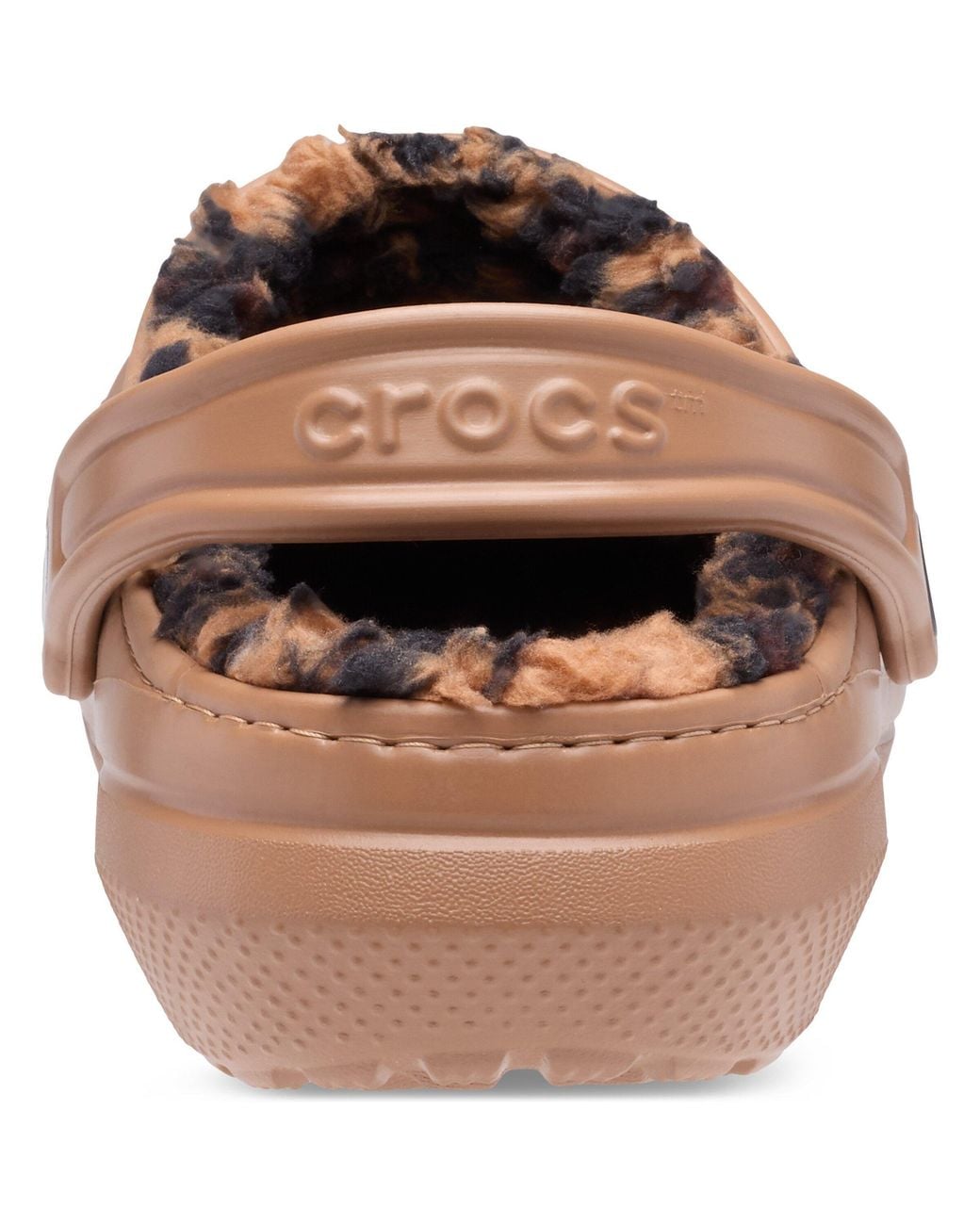 CROCSTM Brown Classic Lined Mule Slippers
