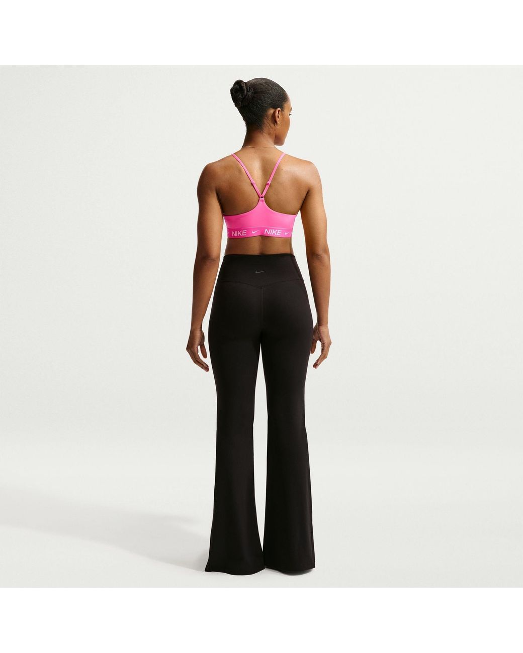 Nike Pink Indy Light Support Padded Sports Bra