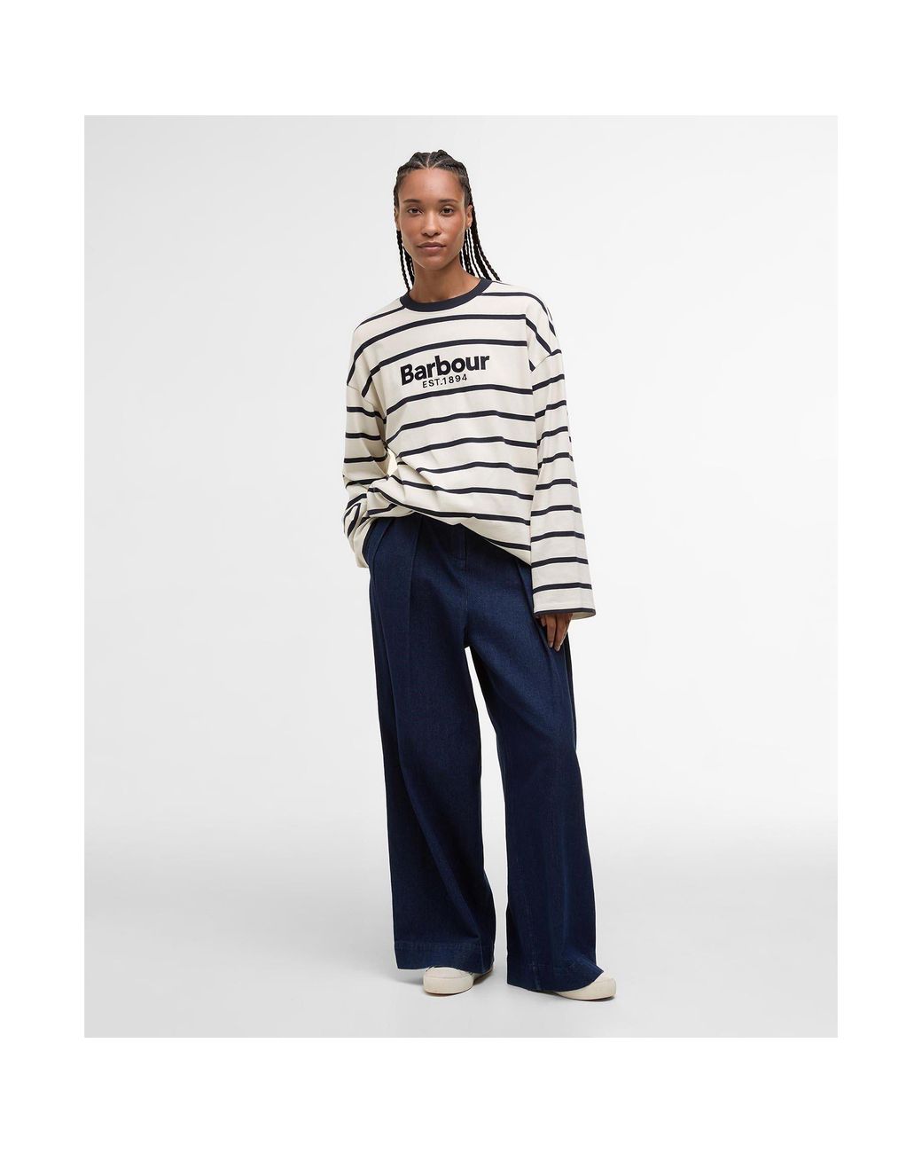Barbour White Maeve Top