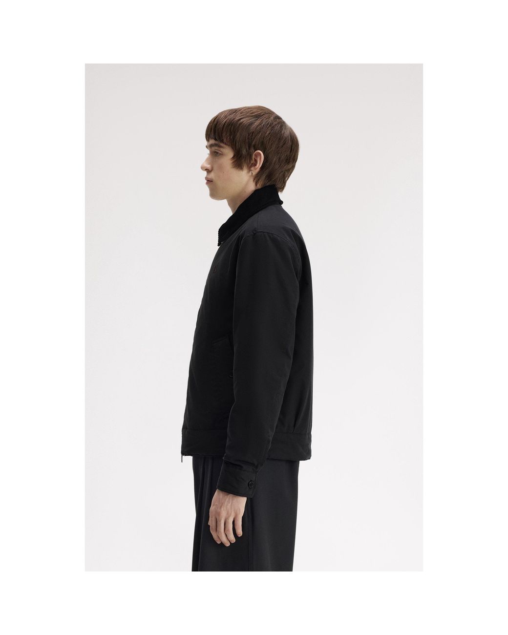 Fred Perry Black Caban Barn Jacket for men