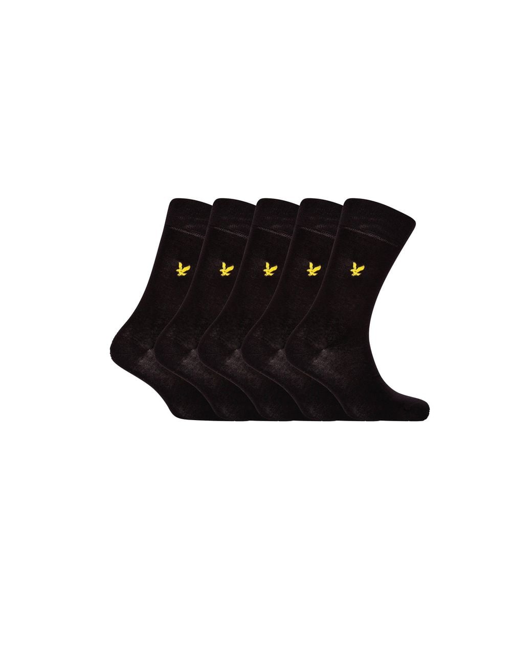 Lyle & Scott Black Core 5 Pack Socks for men