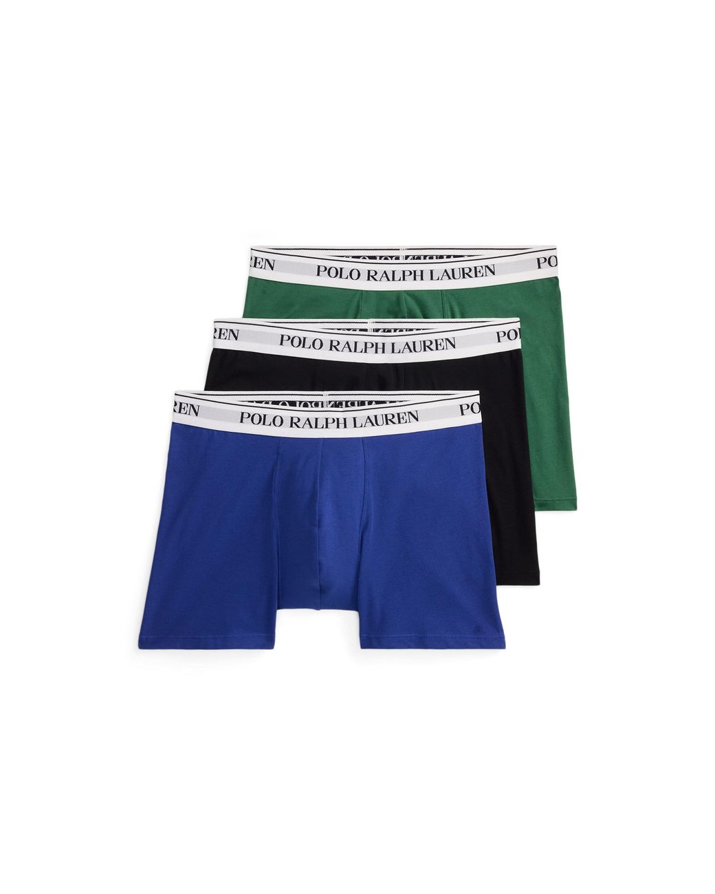 Polo Ralph Lauren Blue 3-Pack Cotton Trunks for men
