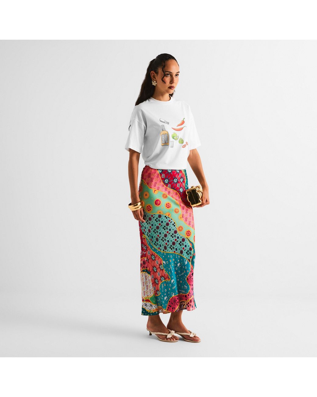 Never Fully Dressed Red Maxi Skirt