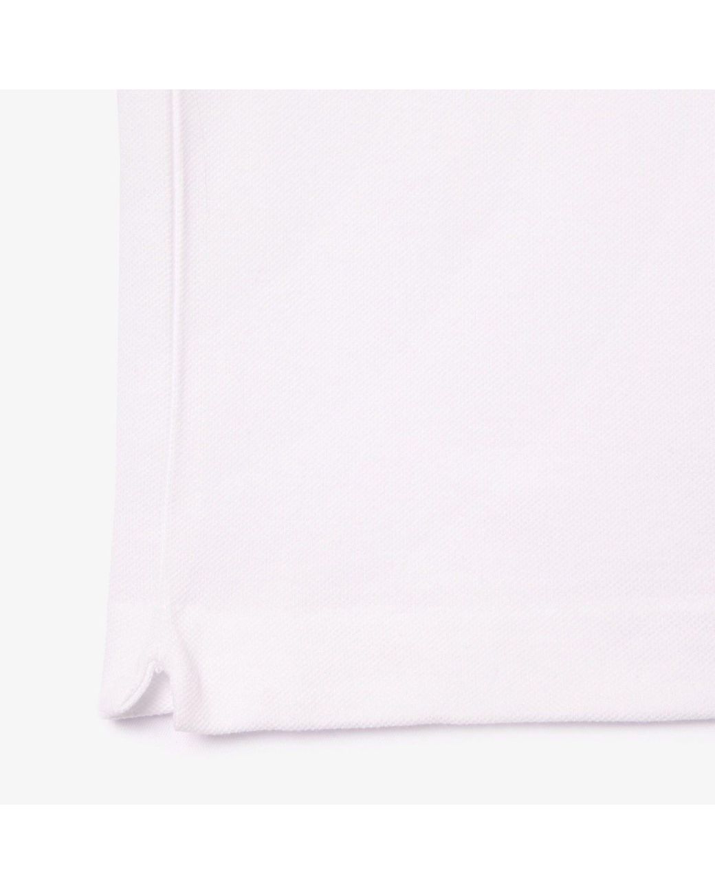 Lacoste White Classic Fit L.12.12 Petit Piqué Polo for men